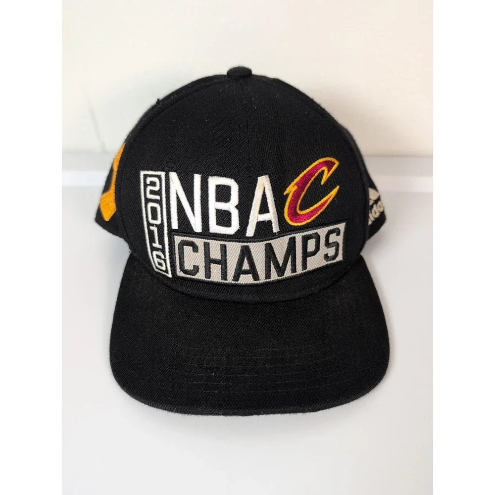 Cleveland Cavaliers 2016 NBA Champs Hat Championship Adidas Snapback Black